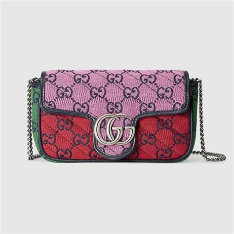 gucci multicolor super mini bag